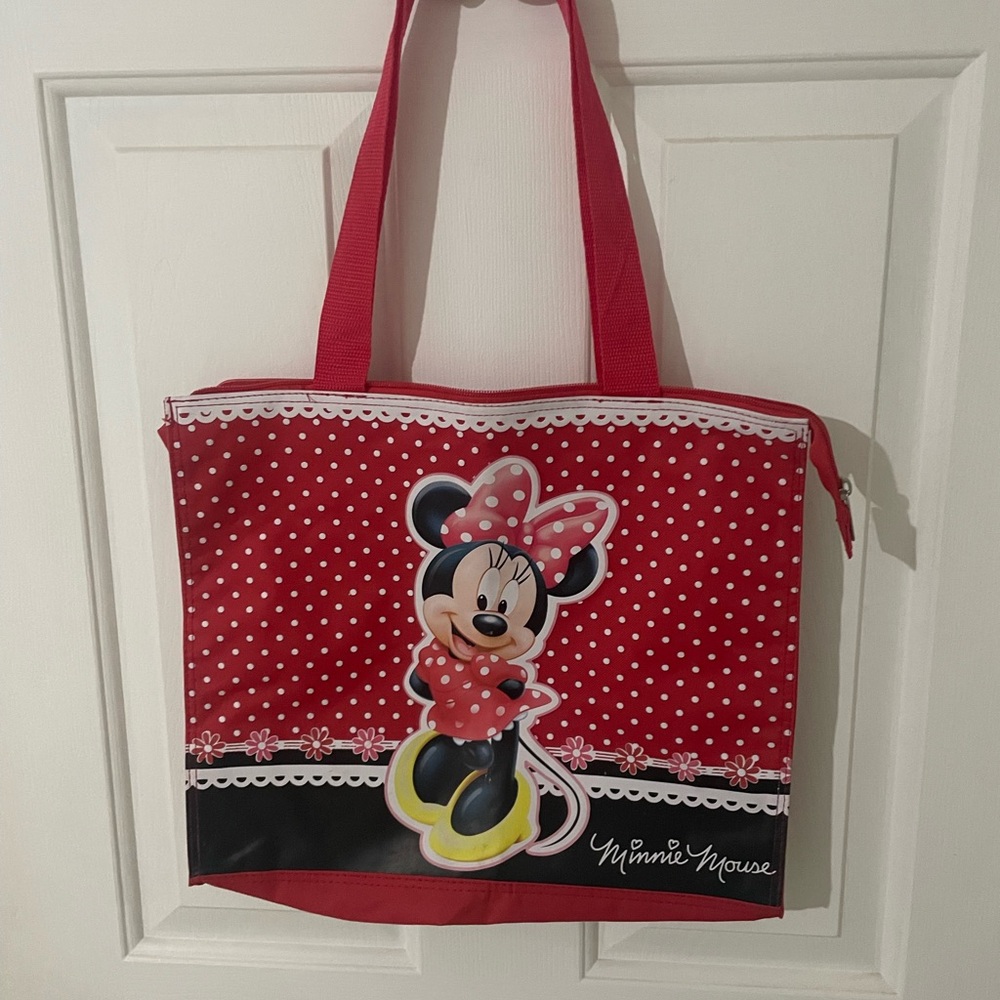Disney Red Minnie Mouse Polka Dot Tote